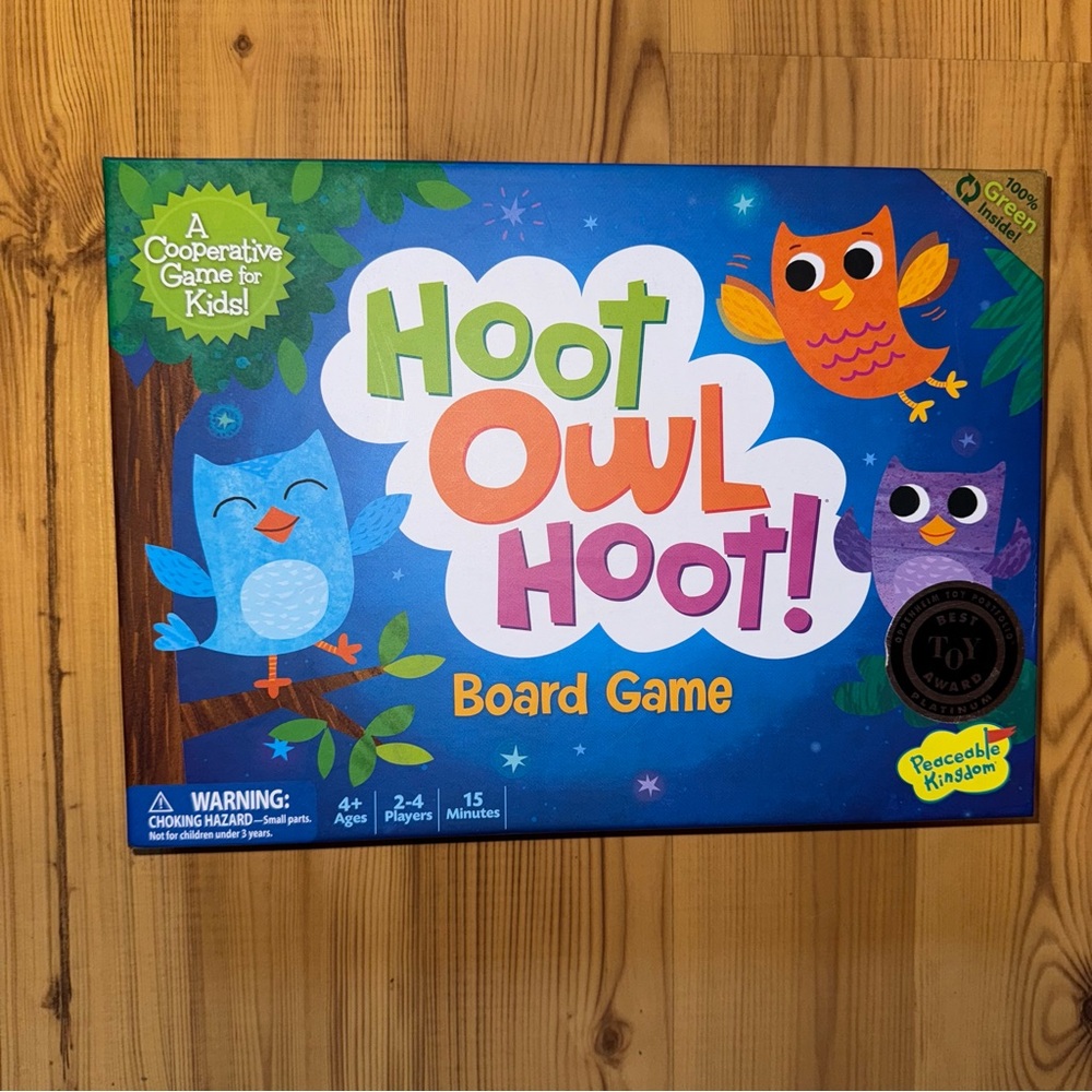 Hoot Owl Hoot! Kid’s Board Game - Colorful Cooperative Fun